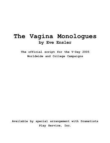 vagina monologues full script Slutload suck tits mother